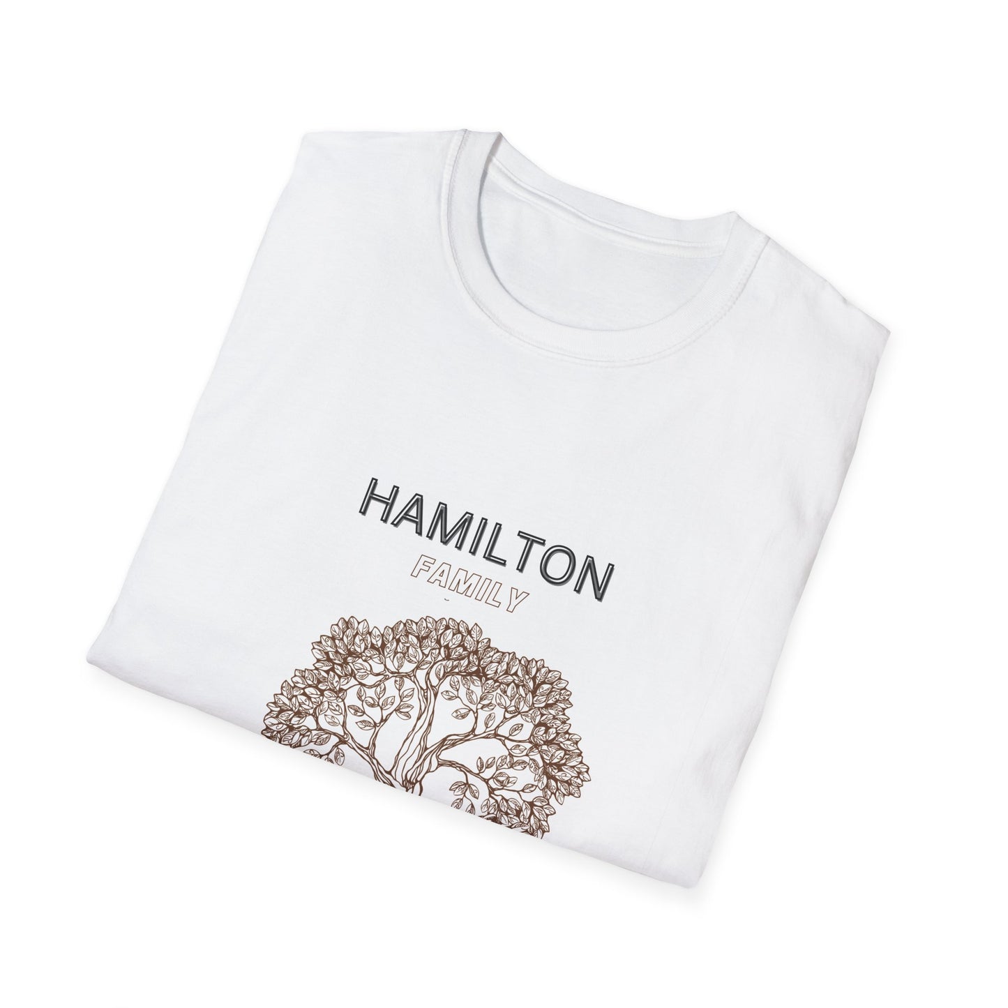 Hamilton Family Reunion 2025 Tree Unisex Softstyle T-Shirt